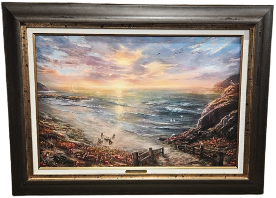 Thomas Kinkade "Beachside Gathering" Signed & Numbered Limited Edition Print