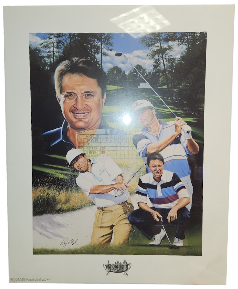 Raymond Floyd: Career Retrospective – 1992 Limited Edition Lithograph by Terrence Fogarty